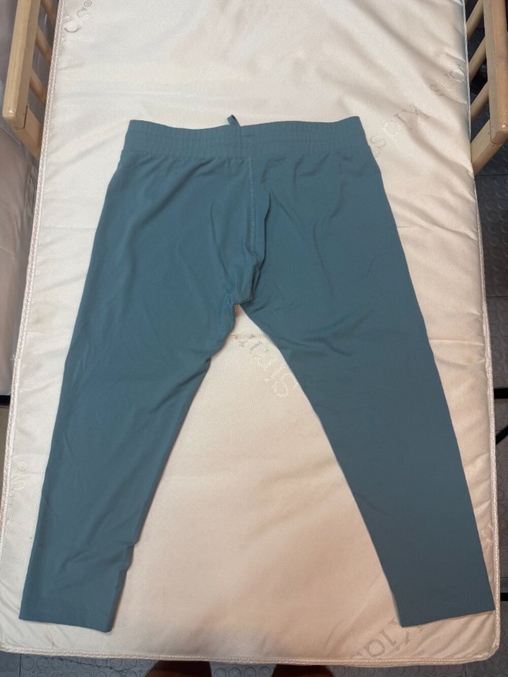ASOS 4505 Teal Cropped Yoga Leggings Drawstring Size M - Picture 3 of 3
